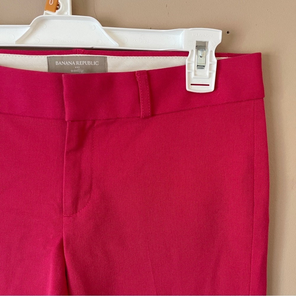 BANANA REPUBLIC FACTORY | Fuchsia Ankle Pants Sz 2 - Picture 2 of 6